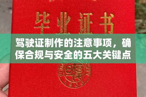 寿宁驾驶证制作的注意事项，确保合规与安全的五大关键点