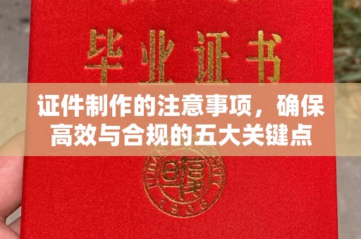 寿宁证件制作的注意事项，确保高效与合规的五大关键点