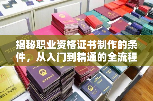 寿宁揭秘职业资格证书制作的条件，从入门到精通的全流程解析